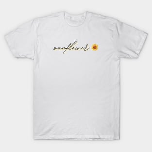 Sunflower - aesthetic simple design T-Shirt